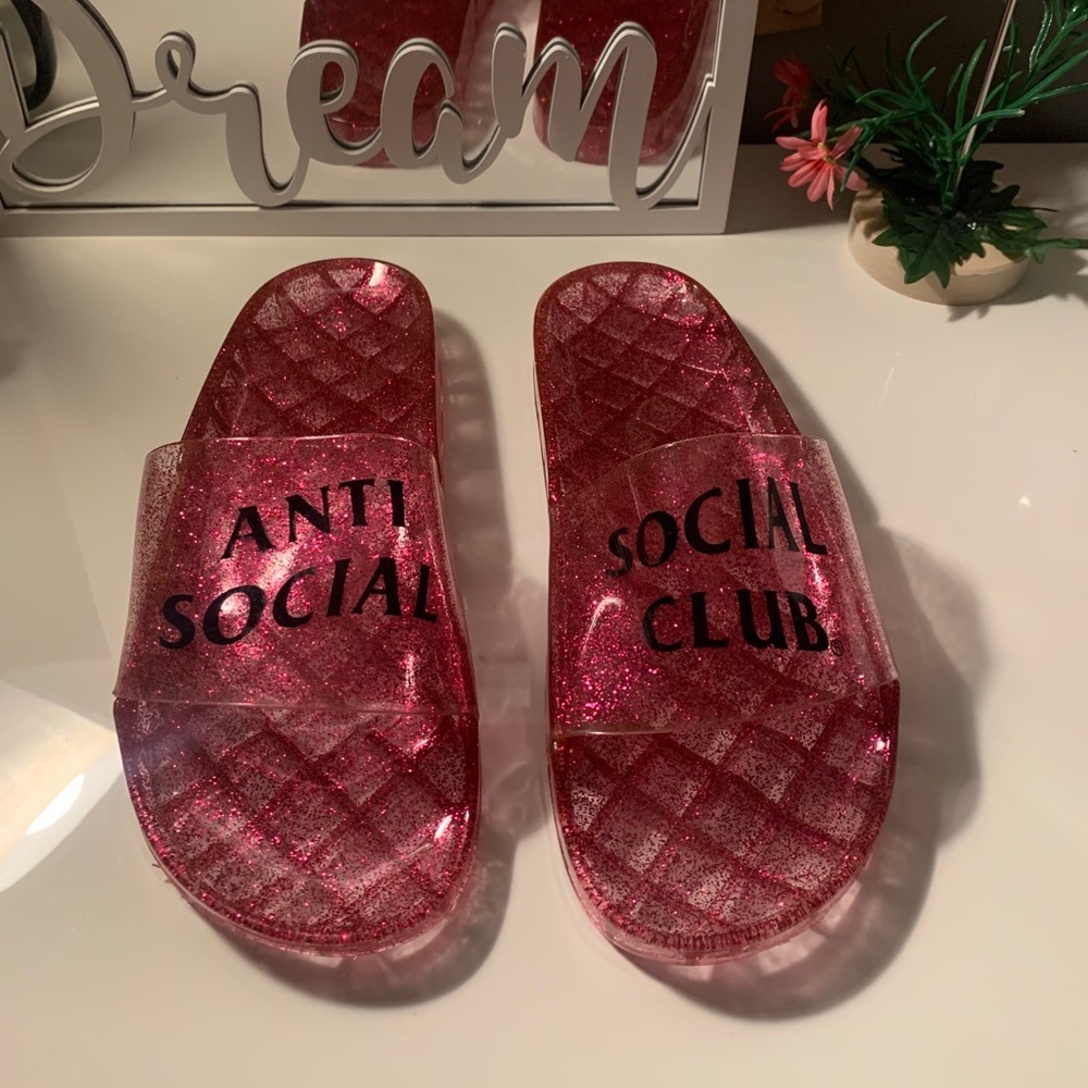 🎉HOST PICK! Anti Social Social Club Glitter Slide PRICE is FiRM - Picture 12 of 12
